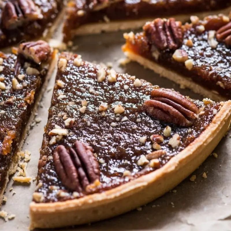 Choc Chip Pecan Pie, a American dessert