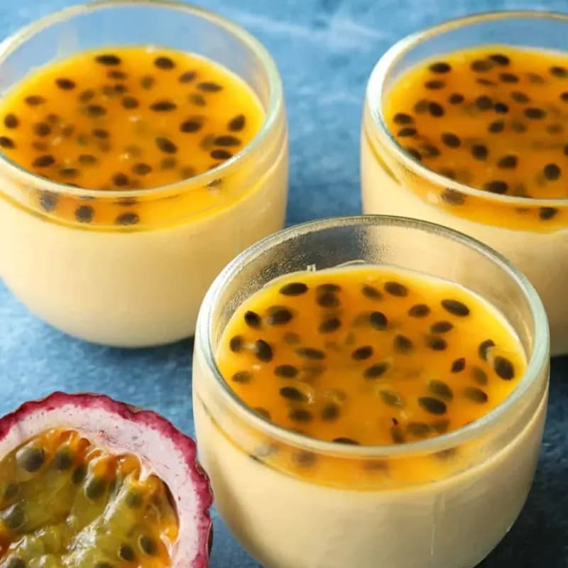 Passion fruit mousse, a Venezuelan dessert