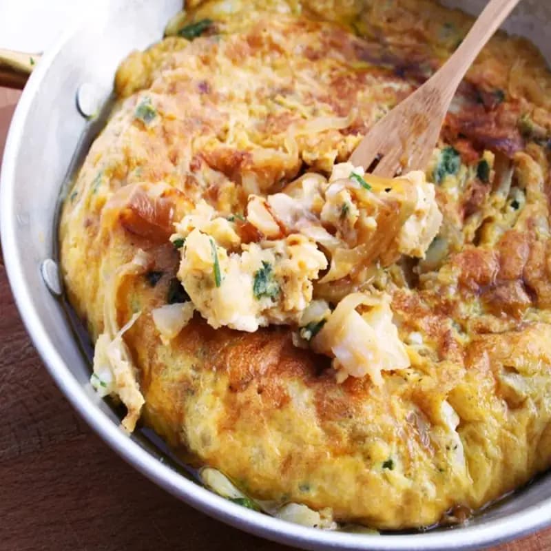 Salt cod tortilla, a Spanish main
