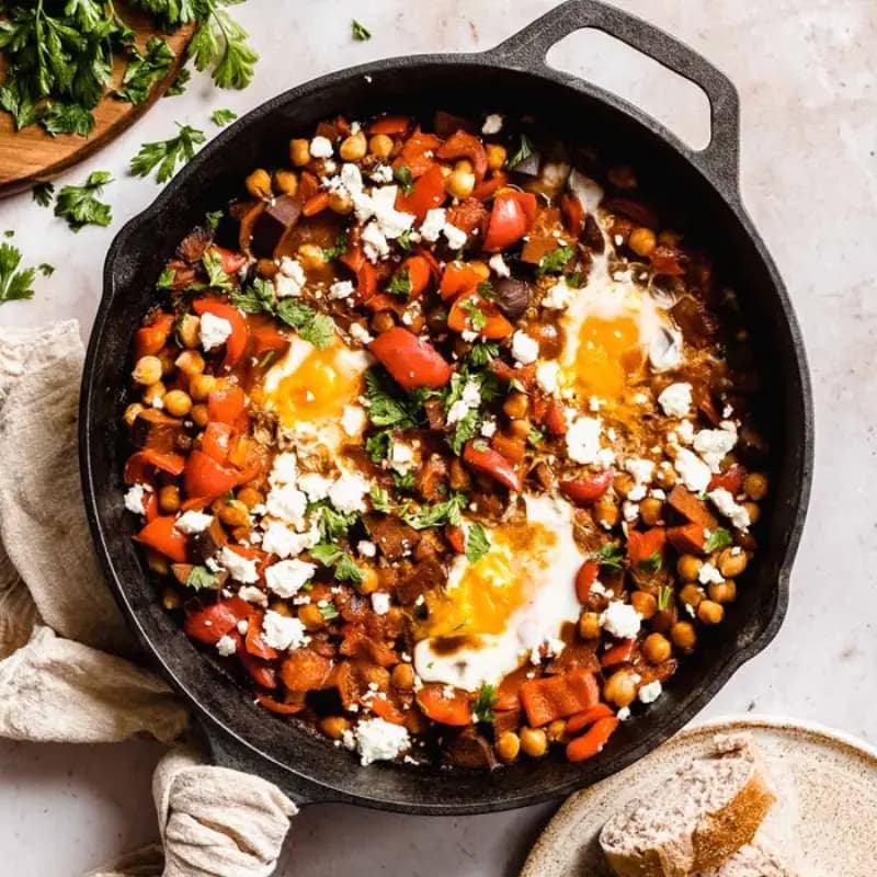 Vegetarian Shakshuka, a Middle Eastern main